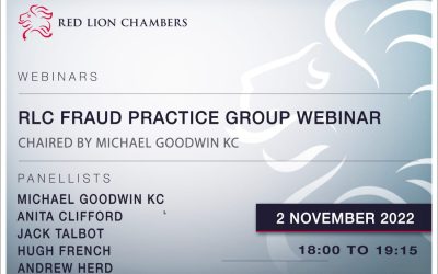 Michael Goodwin KC Chairs RLC Fraud Practice Group Webinar